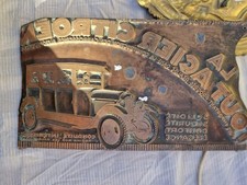 PLAQUE IMPRIMERIE CUIVRE