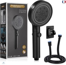 Pommeau de Douche Haute Pression, 6 Modes Pommeau de Douche avec 1.5 Tuyau