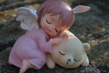 TPA001  FIGURINE BEBE FEE FAIRY FILLE  ANGE MANGA ENFANT  CHAT HEROIC FANTASY