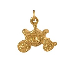 Charm Carrosse en Or Jaune 9 Carats