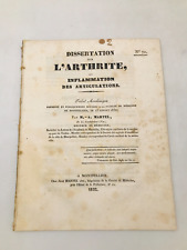Dissertation sur l'arthrite, ou inflammation des articulations - Martel - 1832