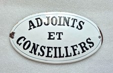 Plaque émaillée d'Utilité