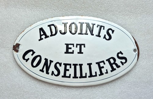 Plaque émaillée utilité - plaque, d'utilité
