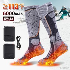 Chaussette Chauffante 6000 Mah Rechargeable Électrique Ski Hiver Thermique