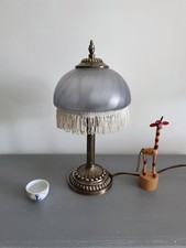 Lampe pampilles nylon ancienne