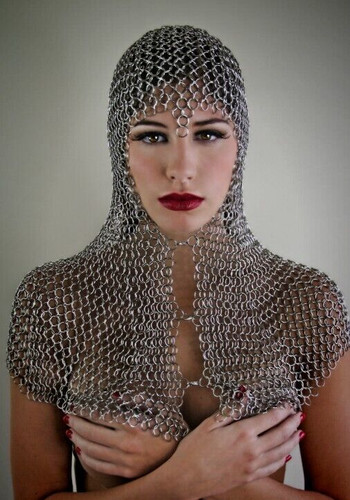 Armure médiévale capuche - à,
