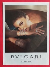 Publicité Presse ZANDAYA pour Bijoux BULGARI Roma Bagues Bracelets - Robe DIOR