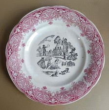 Ancienne assiette parlante /
