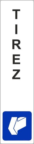 Autocollant sticker porte