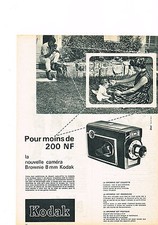 PUBLICITE ADVERTISING   1961   KODAK     caméra BROWNIE 8mm