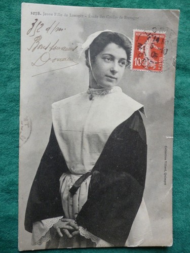 Cpa jeune fille lorient - fille,