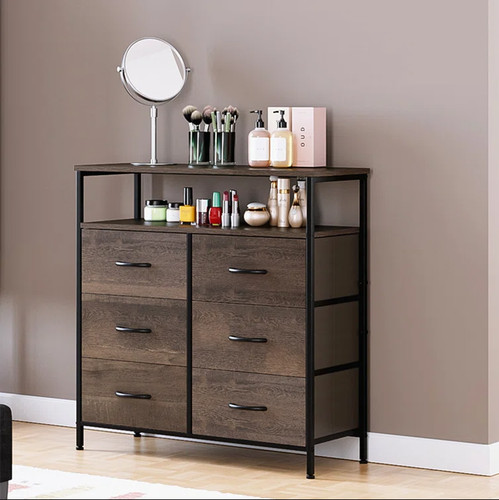 Fabric dresser for bedroom - dresser,