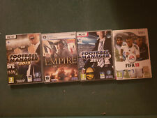 lot jeu wii FIFA 2010/ jeux pc FOOTBALL MANAGER 2011 et 2013 / EMPIRE TOTAL WAR