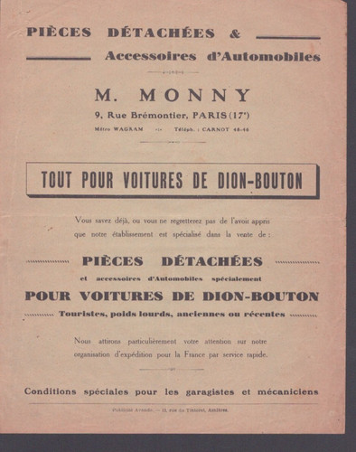 Paris automobile - (xvii°),