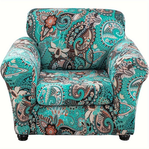 Printed elastic armchair