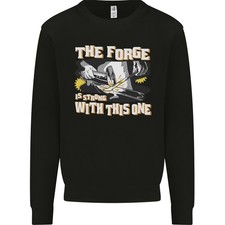 La Forge Est Forte Avec Celui-Ci Sweatshirt Jumper Pour Homme Blacksmith
