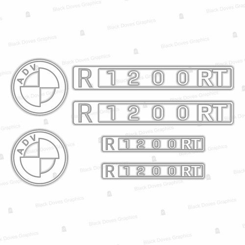 Autocollants kit blanc - n.6,
