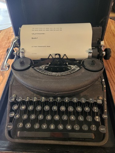 Remington rand 1947 noiseless - rand,