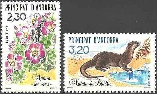 Timbres animaux loutre - animaux, flore