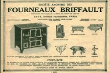 Publicité ancienne fourneaux Briffault issue de magazine 1924