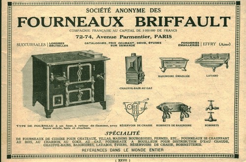 Publicité ancienne fourneaux
