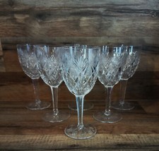 3398*  saint louis 6 verres à eau cristal model florence hauteur 18 cm