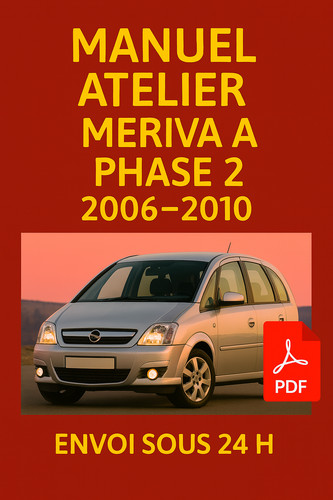Manuel atelier opel meriva - opel, a