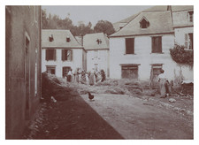 France, Route de Portet d'Aspet, battage de blé  vintage print, tirage d&#0