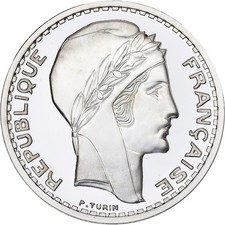 France, 20 Francs, 1939, Argent, FDC, Copy Silver
