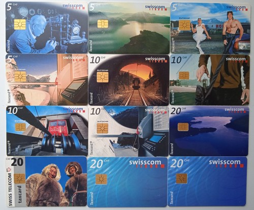 Lot télécartes suisse - 12,