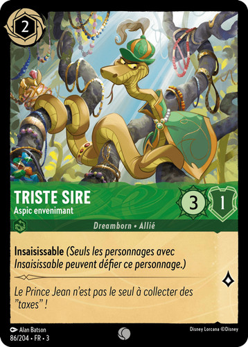 Triste sire aspic envenimant - triste,