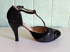 Salomé talon haut cuir - à, et
