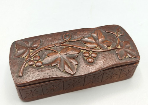 Ancienne tabatière bois - tabatière,
