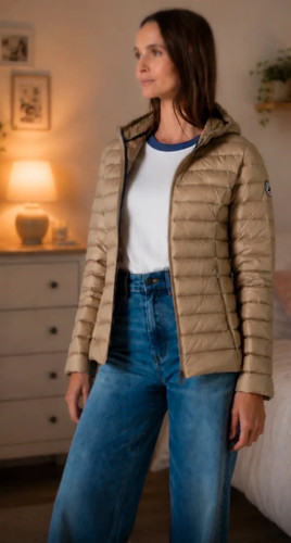 Doudoune jott couleur beige - couleur,