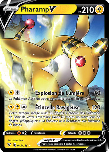 Carte pokémon pharamp - pokémon, pharamp-v
