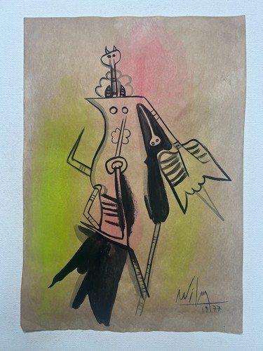 Dessin wifredo lam - wifredo, papier