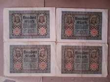 LOT DE Billets Allemand 100 Mark De 1920.
