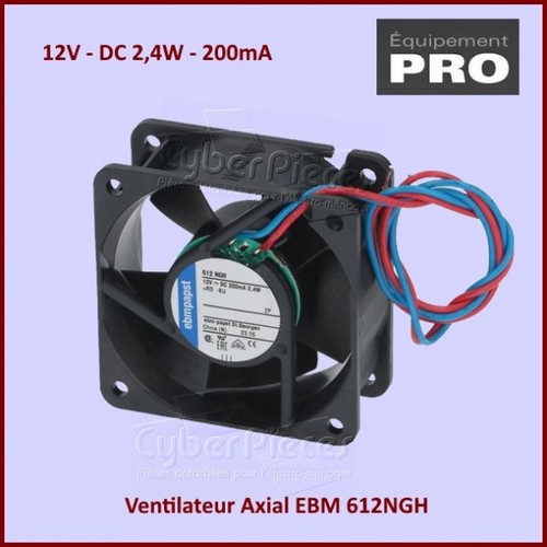 Ventilateur axial ebm 612ngh - ventilateur,
