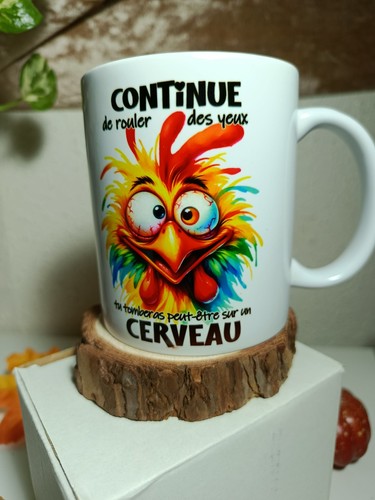 Mug céramique poule coq - mug, poule/coq
