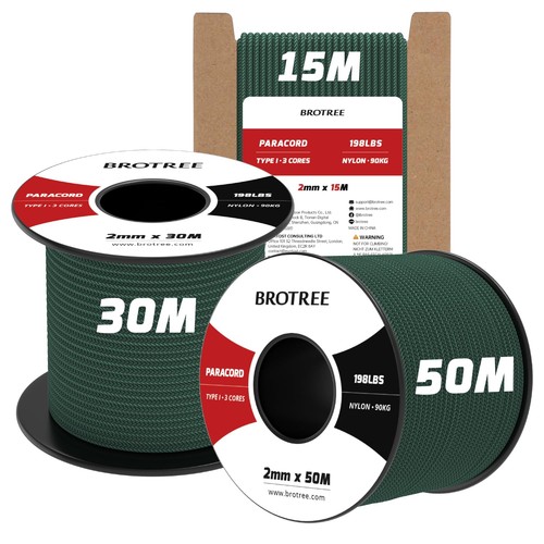 Paracorde 2mm 15m corde 100 - corde, 100%