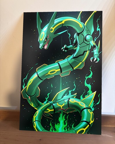 Tableau métal rayquaza - tableau,