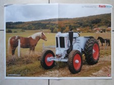 POSTER AGRICOLE & TRACTEUR LANDINI VELITE / LANZ D9506 & 42 x 30 cm
