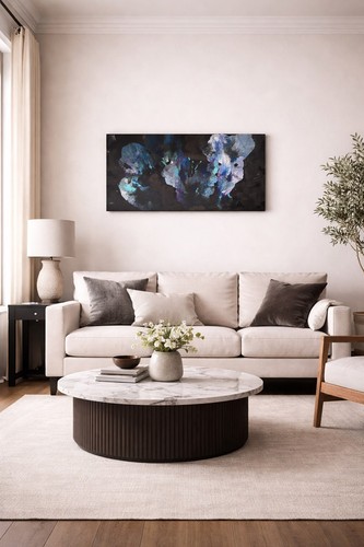 Grand tableau abstrait - tableau,