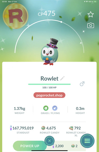 Shiny rowlet halloween hat - shiny,