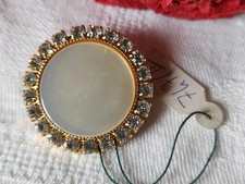 Gros bouton vintage coeur en