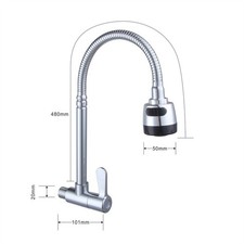 Robinet d'eau froide simple en