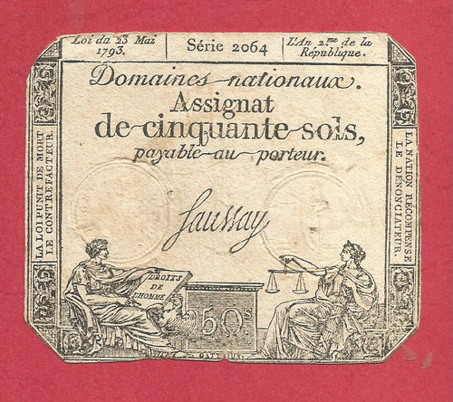 Assignat sols 23 - assignat, 50