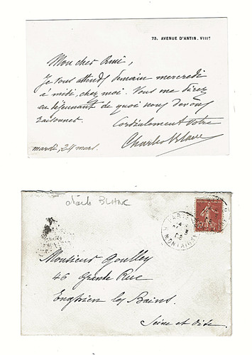 Charles blanc lettre - charles,