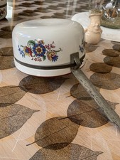 Antique Rare Casserole  Céramique Émaillée Vintage Floral Collection (2)