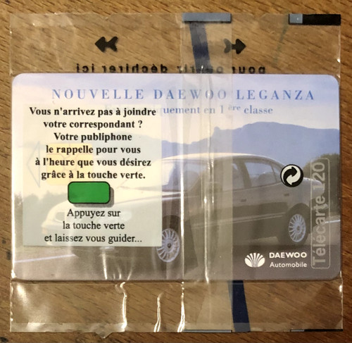 Daewoo leganza telecarte - daewoo, rÉf